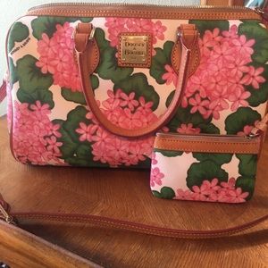 Dooney & Burke hydrangea pink purse